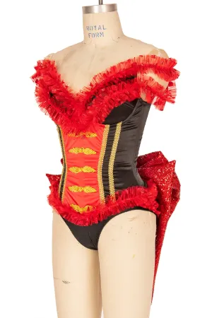 Circus Teddy with Attached Sequined Bow