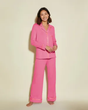 Conjunto De Pijama Petite Con Camisa De Manga Larga Y Pantalones