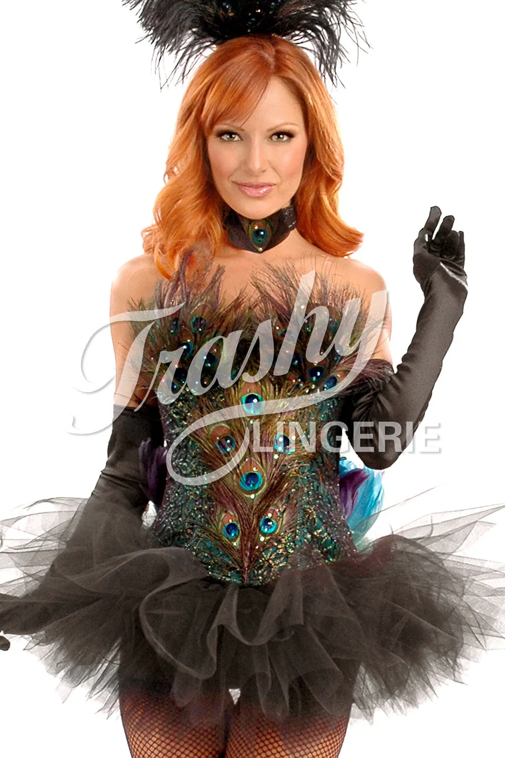 Peacock Corset (with Rhinestones)