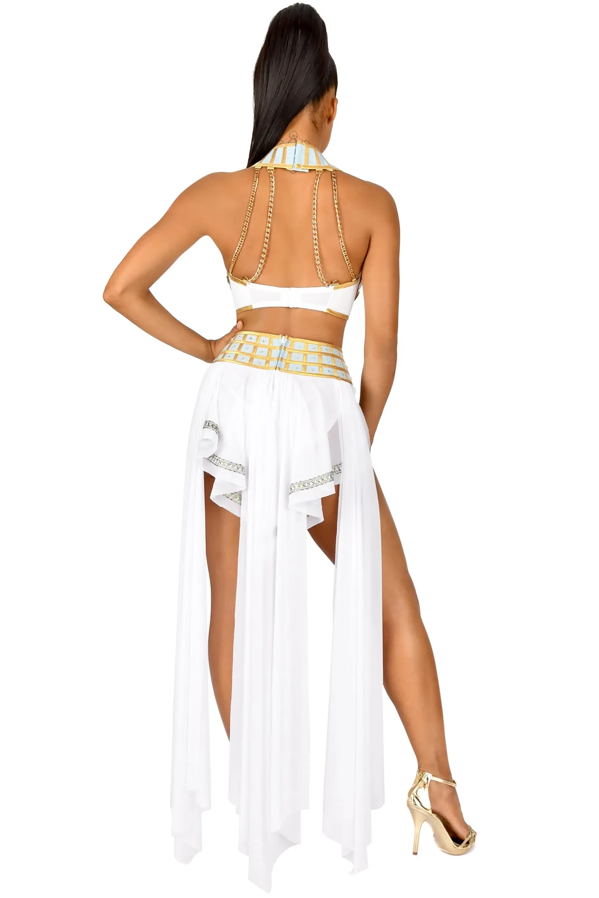 Queen of de Nile High-Waisted Chain Skirt