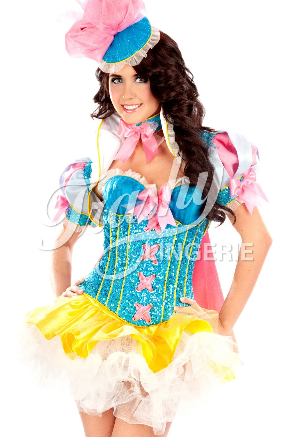 Sequined Snow White Corset