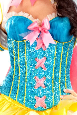 Sequined Snow White Corset