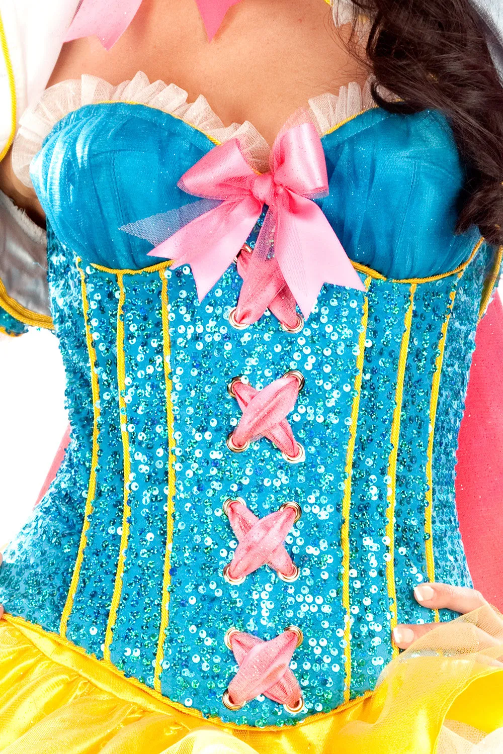 Sequined Snow White Corset